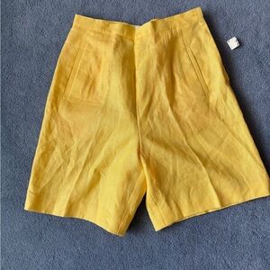 Vintage Talbots Irish Linen high-waisted shorts size 10 NWT